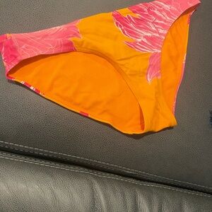Athleta Orange and Pink Bikini Bottom